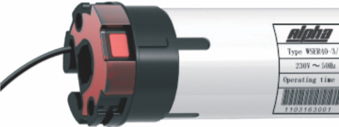 Alpha WSER40Q 10/17 Universal Tubular Motor – 10 Nm Electronic Limit